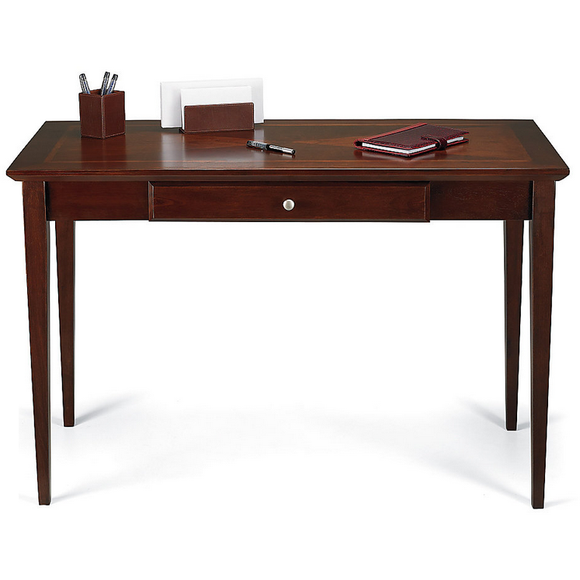 Realspace Inlay Outlet Veneer Writing Desk, 30 1/2