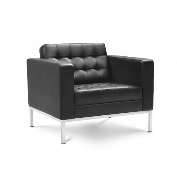 Chiarezza Luxe Lounge Chair, Bonded Leather