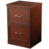 Realspace Outlet Premium Vertical File Cabinet, 28"H x 19"W x 17"D, Mahogany