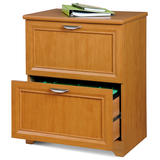 Realspace Outlet Magellan Collection 2-Drawer Lateral File Cabinet, 30"H x 23 1/2"W x 16 1/2"D, Honey Maple