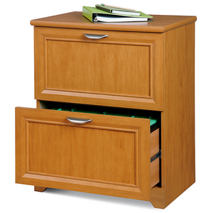(Scratch and Dent) Realspace Outlet Magellan Collection 2-Drawer Lateral File Cabinet, 30"H x 23 1/2"W x 16 1/2"D, Honey Maple, 547803