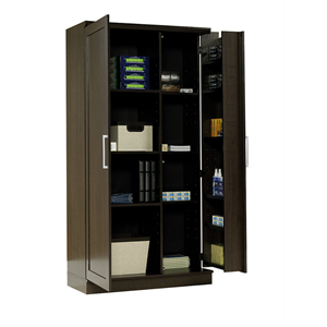 Realspace Storage Cabinet, 12 Shelves, Dakota Oak