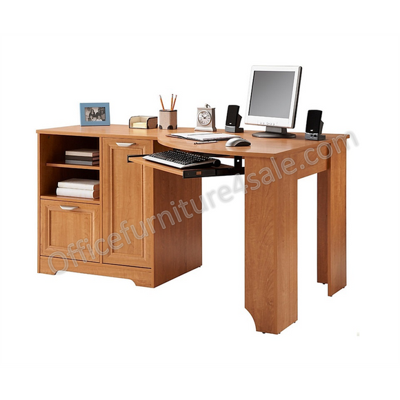 Realspace Outlet Magellan Collection Corner Desk, Honey Maple