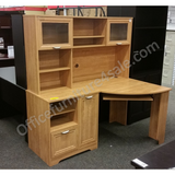 (Scratch and Dent) Magellan Outlet Collection Corner Desk, 30''H x 59 1/2''W x 39''D, Honey Maple