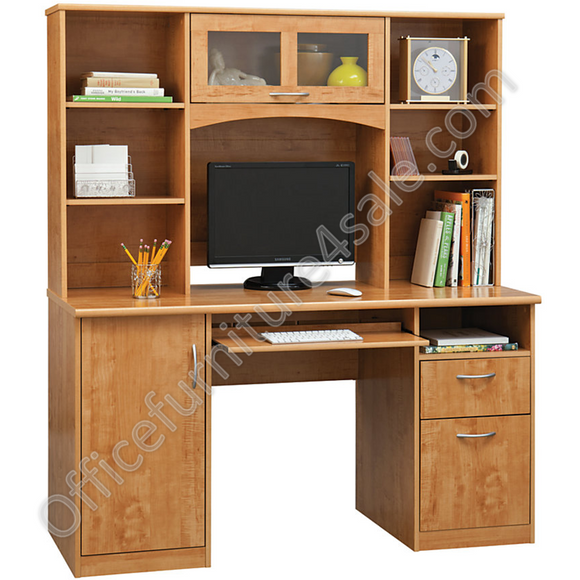 (Scratch and Dent) Realspace Outlet Landon Desk With Hutch, 64