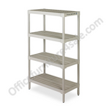 Continental Outlet Ventilated Storage Shelf, 60"H x 36 1/4"W x 18 1/8"D, Oyster Gray