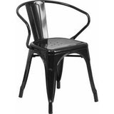 Samson Series Metal Indoor-Outdoor Chair with Arms