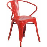 Samson Series Metal Indoor-Outdoor Chair with Arms