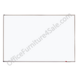 (Scratch & Dent) Quartet Outlet Porcelain Dry-Erase Board, White, 48" x 72", White Board, Silver Frame