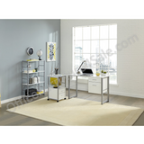 (Scratch and Dent) Brenton Studio Outlet Halton Desk, 30"H x 47 1/4"W x 23 5/8"D, White