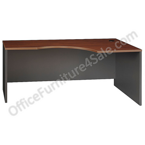 (Scratch & Dent) Bush Business Furniture Outlet Components Corner Desk Right Handed 72"W, Hansen Cherry/Graphite Gray