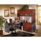 Bush Business Furniture Outlet Components Corner Desk Right Handed 72"W, Hansen Cherry/Graphite Gray