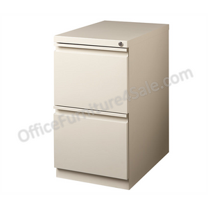 (Scratch & Dent) WorkPro Outlet 23"D Vertical 2-Drawer Mobile Pedestal File Cabinet, Metal, Putty