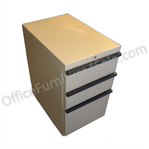 HON 20000 Outlet Series Outlet 3-Drawer Mobile File Pedestal, 26 7/8"H x 15"W x 22 7/8"D, 92 Lb., Putty