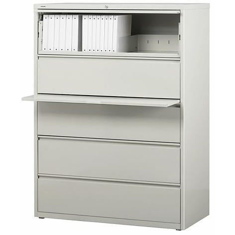 (Scratch & Dent) WorkPro Outlet Steel Lateral File, 5-Drawer, 67 5/8