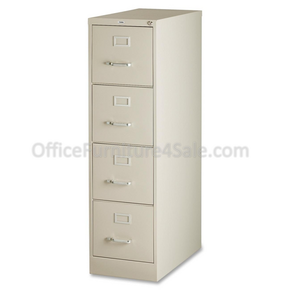Lorell Outlet Deep Vertical File With Lock, 4 Drawers, 52