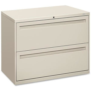 HON Brigade Outlet 700 Series Lateral File, 2 Drawers, 28 3/8"H x 36"W x 19 1/4", Putty