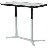 Office Star Outlet Pro-Line II Pneumatic Height Adjustable Table, Rectangle, 27” x 47 1/4” x 23 1/2”, White