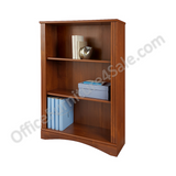 Realspace Dawson Outlet 3-Shelf Bookcase, 44"H x 30 1/2"W x 11 3/5"D, Brushed Maple