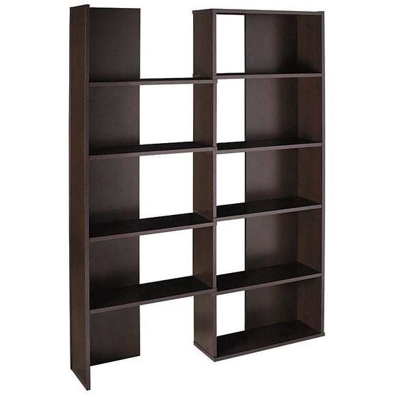 (Scratch & Dent) Realspace Outlet Cove Springs Expanding 5-Shelf Bookcase, 71 1/2