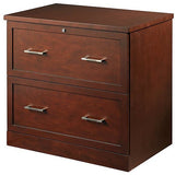 (Scratch & Dent) OF4S Outlet 2-Drawer Lateral File, 28"H x 29"W x 18 1/2"D, Premium Mahogany