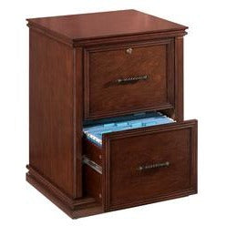 Realspace Outlet Premium File, 2 Drawers, 30''H x 21''W x 18 9/10''D, Dark Cherry