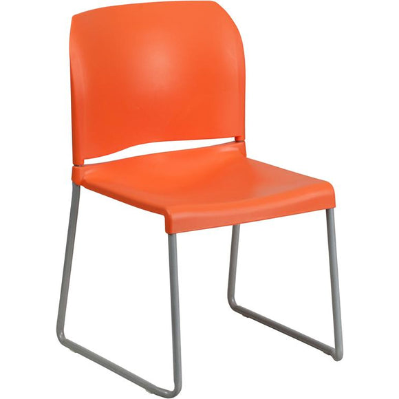 Samson Series Full Back Contoured Stack Chair with Sled Base