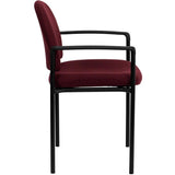 Comfortable Stack Visitor Fabric Chair with Arms 250-lb. Weight Capacity