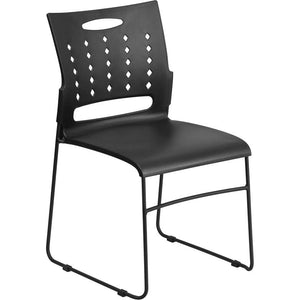Samson Series 881 lb. Capacity Sled Base Stack Chair with Air-Vent Back