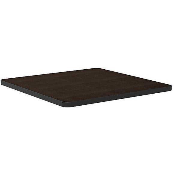 WorkPro Outlet Flex Collection Square Table Top, Espresso (Legs Sold Separately)