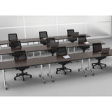 WorkPro Outlet Flex Collection Rectangle Table Top, 60"W x 30"D, Espresso