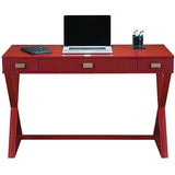 See Jane Work Outlet Kate Writing Desk, 30"H x 47 1/2"W x 20"D, Red
