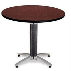 OFM Multipurpose Table, Round, 36"W x 36"D, Mahogany