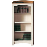 (Scratch & Dent) Christopher Lowell Shore Mini Solutions 4-Shelf Bookcase, 63 1/8''H x 29 1/2''W x 12 3/4''D, Antiqued White