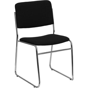 Samson Series 1000 lb. Capacity Fabric High Density Stacking Chair, Black