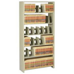 Tennsco Outlet Snap-Together Open Shelving Unit, 88"H x 48"W x 12"D, Sand
