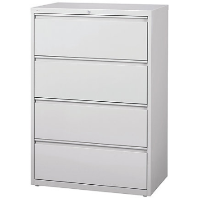 (Scratch & Dent) WorkPro Outlet Steel Lateral File, 4-Drawer, 40 1/4