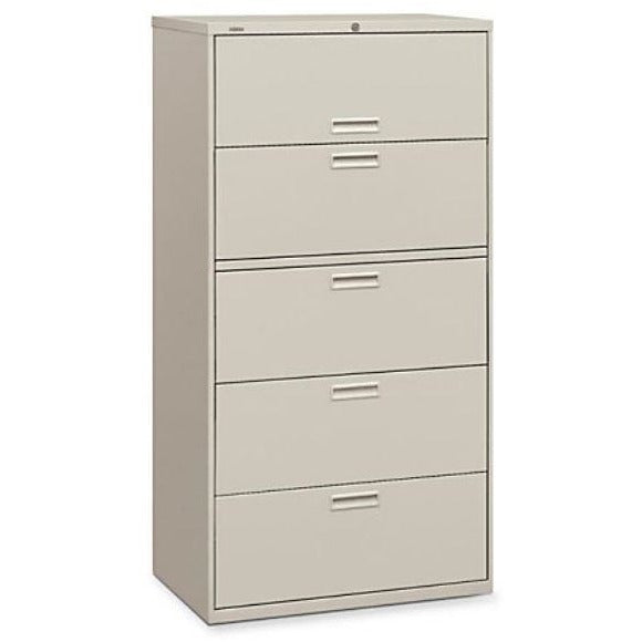 HON Outlet All-Purpose 500 Series Locking Lateral File Cabinet, 5 Drawers, 67