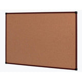 (Scratch & Dent) Office Depot Outlet Brand Framed Cork Board, 72" x 48", Mahogany, Aluminum Frame