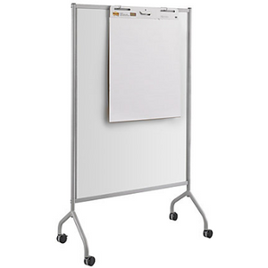 Safco Outlet Impromptu Magnetic Whiteboard Screens, 72"H x 42"W x 21 1/2"D, White Frame, 352222, 8511GR