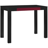 Ameriwood Outlet Home Parsons Desk With Drawer, Black/Red