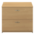 Bush Outlet Components Collection 36" Wide 2 Drawer Lateral File, 29 27/32"H x 35 2/3"W x 23 11/32"D, Light Oak