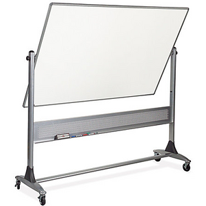 MooreCo Dura Rite Outlet Platinum Non-Magnetic Dry-Erase Whiteboard, 72" x 48", Aluminum Frame With Silver Finish