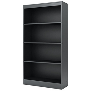 (Scratch & Dent) Outlet South Shore Furniture Axess 4-Shelf Bookcase, Black