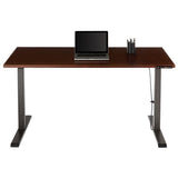 (Scratch and Dent) Realspace OUTLET Magellan Performance Electric Height-Adjustable Wood 60"wide Desk, Cherry