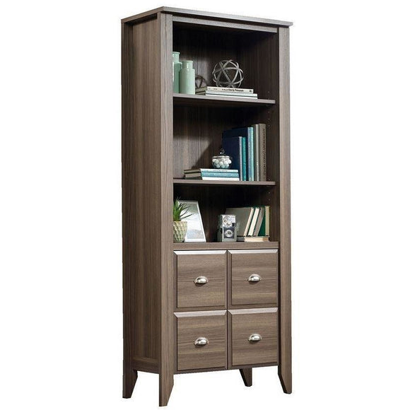 (Scratch and Dent) Sauder Outlet Shoal Creek 3-Shelf Bookcase With 2 Doors, 69