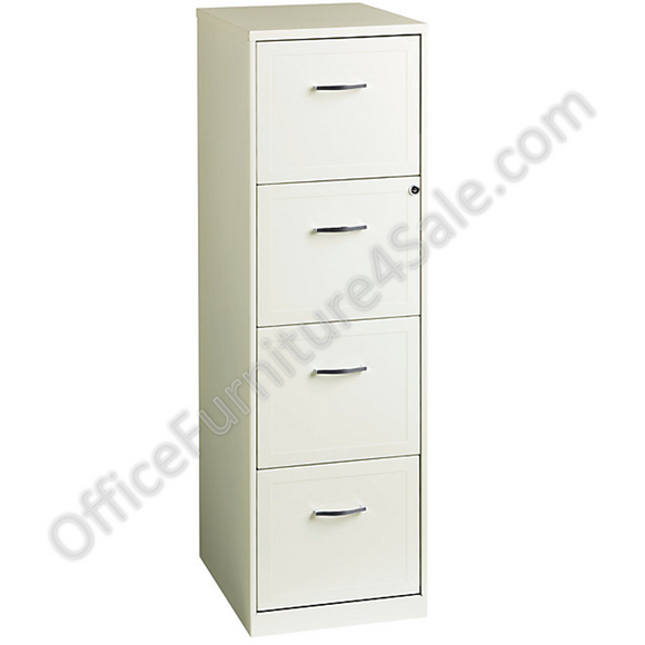 (Scratch & Dent) Realspace Outlet Smart File Steel Letter-Size File Cabinet, 4 Drawers, 46 3/8