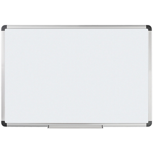 (Scratch & Dent) Foray Magnetic Dry-Erase Board With Aluminum Frame, 48" x 72", White Board, Silver Frame