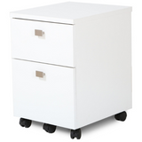 South Shore Interface Particleboard Letter/Legal-Size Lateral Mobile File Cabinet, 2 Drawers, Pure White Item # 337647