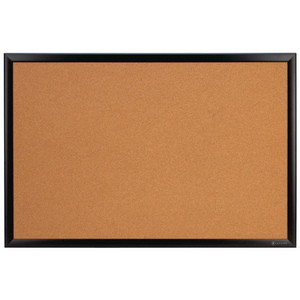 Office Depot Brand Premium Cork Board, 48" x 72", Satin Black Aluminum Frame Item # 1388323